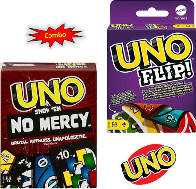 ToyHive UNO Double Pack: No Mercy + Flip(Multicolor)