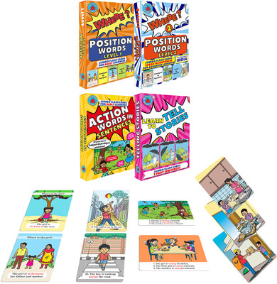 Brainy Bug Resources 120 Flashcards for Teaching Sentence Structure and Narrative Building(Multicolor)