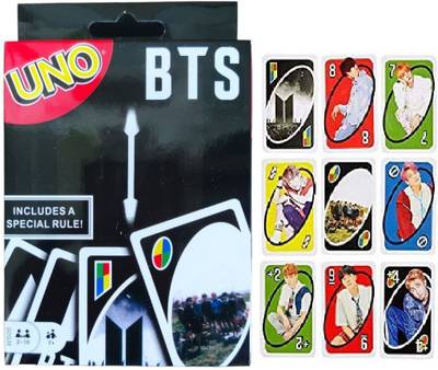 Bestie Toys UNO BTS Card Game,Classic UNO Card Game, Fun Card Game