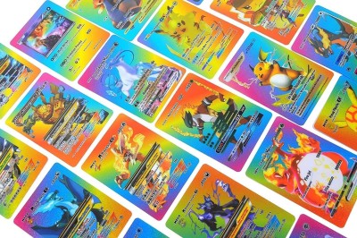 littlewish Pokemon card for kids green colour 55 pcs(Multicolor)