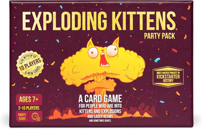 Magnemite Exploding Kitten Party Pack Card Game for Kids(Purple)