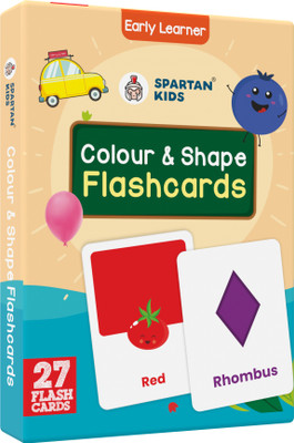 spartan kids Colour & Shape Flash Cards Easy & Fun way of Learning-1yr-6yr Kids(Pink)