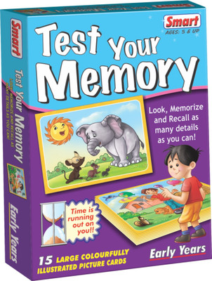 Creatives Smart Test Your Memory Game 2 Difficulty Levels Memory Skill Builder Ages 5 & UP(Multicolor)