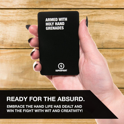 Zuuluzrs The Argument Game Superfight Card Game - Argue To Win Game(Black)