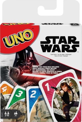 SALPITOYS UNO Star Wars Matching Card Game Featuring 112 Cards with Unique Wild Card(MULTI COLORS)