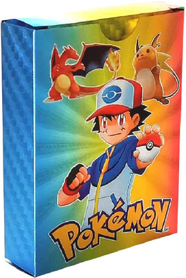 saburi Waterproof 55pcs Pokemon Rainbow Card Box V Series Vmax Gx Ex New Addition(Multicolor)