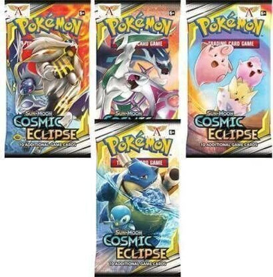 WHITE POPCORN Poke Playing Card Sword & Silver Tempest - 4 Booster Packs(Multicolor)