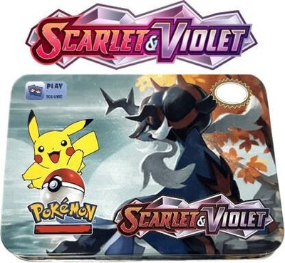 Wild Panda Pokemon Scarlet and Violet Premium cards Tin box - 40 card Set(Multicolor)