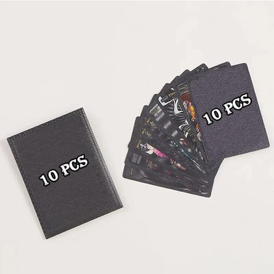 PEZYOX Waterproof Pokemean Assorted 10 PCS Random Black Foil Cards for kids(Black)
