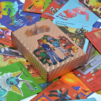 Ignite Waterproof 55pcs Pokemon Multi Card Box V Series Vmax Gx Playing Cards(Multicolor)