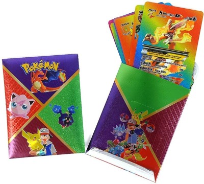 FUNABLO 10 Pcs Rare Rainbow Foil Cards Pokermen Deck Box, Best Gift for Collectors.(Multicolor)