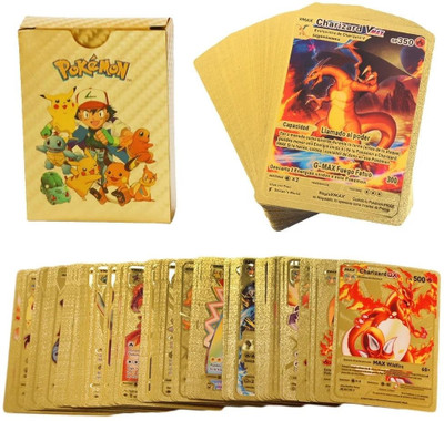 CrazyBuy Golden Foil Cards 55 PCS ( , V, GX, EX & Basic)(golden)