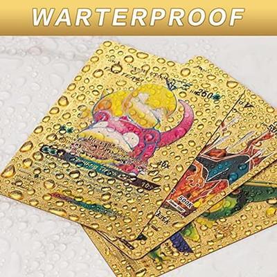 chract Golden playing cards games for kids set of 55 cards(golden)