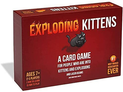 TOY GARAGE Exploding Kitten Card Game for Kids & Adults Fun Game(Red)