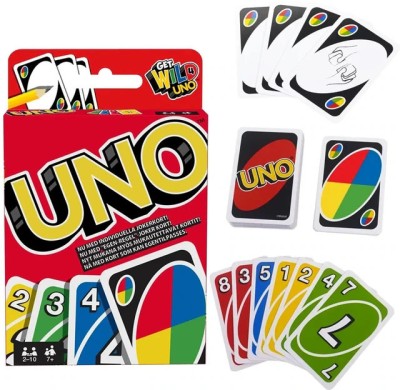 GAMLOID Real VIP UNO Playing Card Game for Kids Card Game for Family(Multicolor)