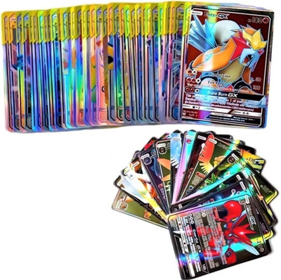 tansha11 Pokemon Cards 50pcs Basic Gx Vstar Vmax cards playing cards for kids(Multicolor)