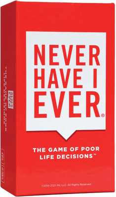 Zuuluzrs Never Have I Ever Card Games Classic Edition Fun Entertaining Adult Party Games(Red)