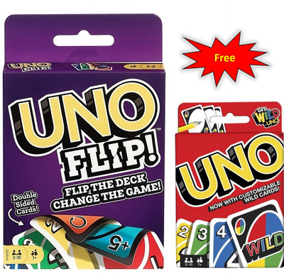 CardsSee Playing Cards UNO Flip and UNO Classic all time favorite(Multicolor)