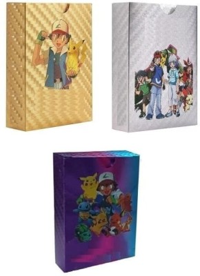 JGG Jain Gift Gallery pokemon 165 PC Playing Card/GOLD-55/RAINBOW-55/SILVER-55/ Foil Card(Multicolor)