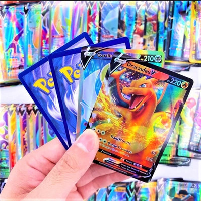 Thrifx High Quality Pokemon Cards 300Pcs Real Trading TCG Cards(Multicolor)