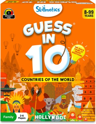 Skillmatics Guess in 10 Countries of the World - Quick Game of Smart Questions(Orange)
