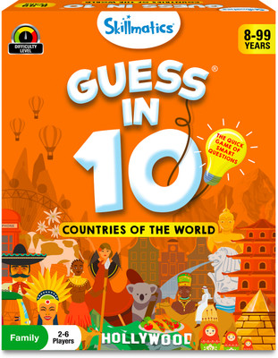 Skillmatics Card Game - Guess in 10 Countries of The World, Educational Toy for Kids Ages 8+(Orange)
