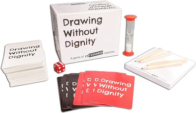 Zuuluzrs Pictionary Style Game - Drawing Without Dignity Card Game Board Game Accessories