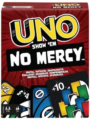 Gift Collection UNO Show em No Mercy Card Game for kids and family Night Travel Fun Cards Game(Multicolor)