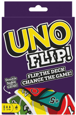Maya Enterprise UNO Flip Card Game | Double-Sided Deck | Classic Family Party Game for Kids(Multicolor)