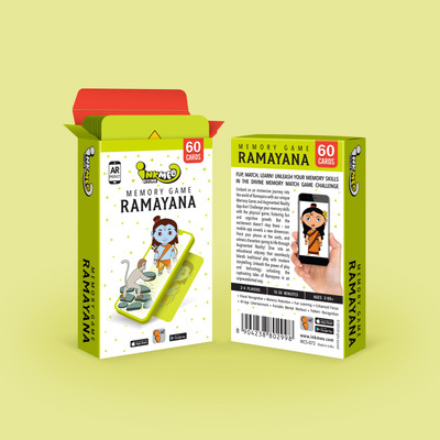 Inkmeo Memory Game Ramayana Cards | AR Enabled(Green)