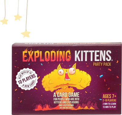 Zuuluzrs Exploding Kittens Party Pack Card Games(Purple)