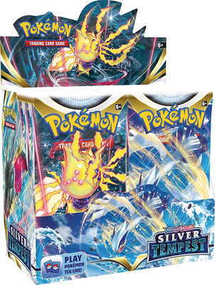 CravingKart Poke-Mon Card Game Sword & Shield Silver Tempest 36 Count Booster Box For Kids(Multicolor)