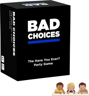 Zuuluzrs Tickles Bad Choices Card Game Hilarious Card Party And Fun Game(Black)