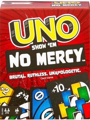 ECOMMTRADERS New UNOO Show ‘em No Mercy Card Game for Kids and Adults(Multicolor)