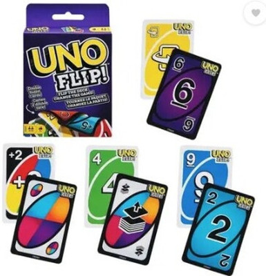 AKFLICKS Flip Side Card Game Family Game Fun Time Card Game (Multicolor)(muticolour)