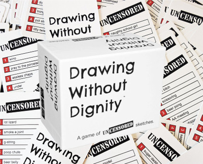 Zuuluzrs Drawing Without Dignity - The Hit Pictionary-Style Mature Drawing Game(White)