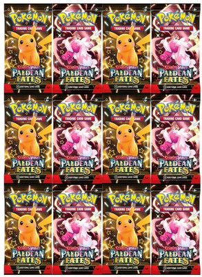 Gift Collection 96 PCS Of Scarlet & Violet Paldean Fates Super Rare Booster Playing Cards Game(Multicolor)