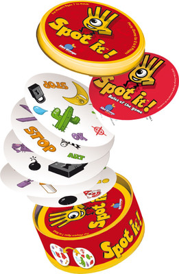Viradiya's Double Spot It Classic Board Game Card Game Fun Educational Toys for kids,(Multicolor)