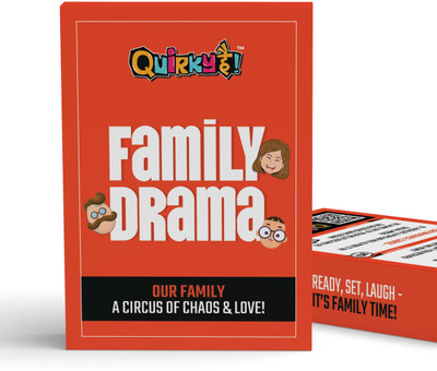 Quirky Hai Family Drama Game -Pack of 50 Cards | Perfect Family Game to Create Memories(Multicolor)