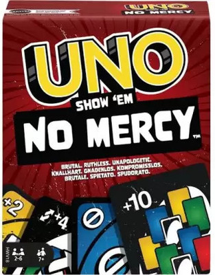Magnemite UNO Show 'em No Mercy Card Game for Kids and Adults(Multicolor)