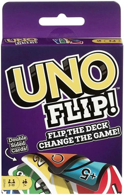 AKFLICKS Uno Flip Side Card Game, Multi Color(Multicolor)