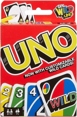 HappyBive Uno Playing Cards Fun Game for Family Night, Travel Game & Gift Set(7+ Years)|53(Multicolor)