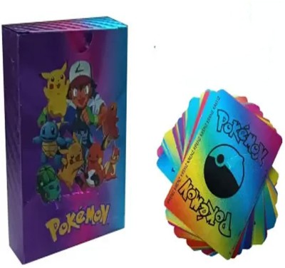 BIFLEX ™Waterproof 55pcs Pokemon TCG Rainbow Card Box V Series Vmax Gx Ex New Addition(Rainbow)