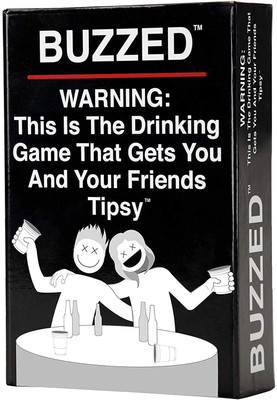 Zuuluzrs Buzzed Card Game This is The Drinking Game That Gets You and Your Friends Tipsy(Black)