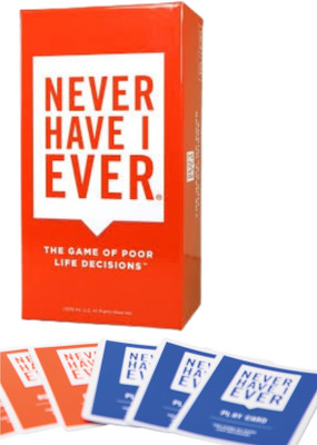 Zuuluzrs Never Have I Ever Card Games - Classic Edition Fun Game For Adults(Red)