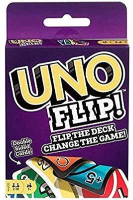 GENZ Uno Flip Side Card Game Family Game Fun Time Card Game(Multicolor)