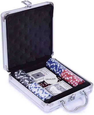 NIYAMAT Poker Chips Set Casino in Aluminum Case(Multicolor)