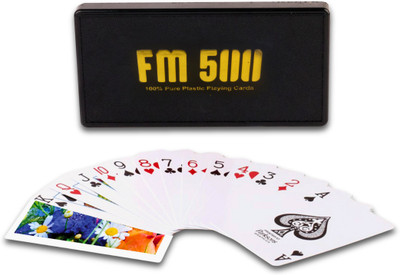 PG FM 500 Plastic playing cards (3 Pack) ab(Multicolor)
