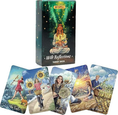 SERPLEX Nature Inspired Tarot Cards Deck 78 Cards for Beginners Self Discovery and Gift(Beige)