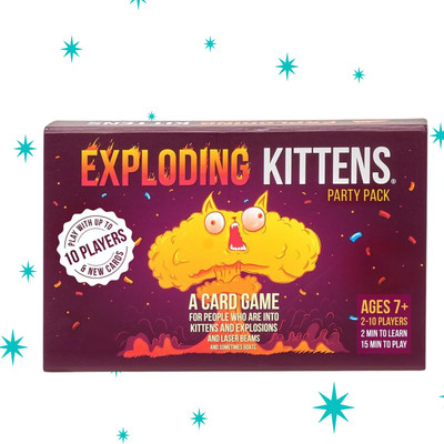 Zuuluzrs Exploding Kittens Party Pack 2 to 10 Players Fun Card Games(No Color)
